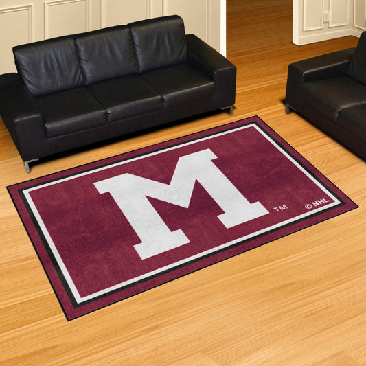 NHLRETRO Montreal Maroons 5ft. x 8 ft. Plush Area Rug - Montreal Maroons