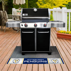 Retro NHL Pittsburgh Penguins Vinyl Grill Mat - 26in. x 42in. - Pittsburgh Penguins
