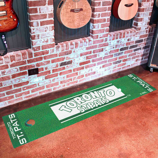 NHLRETRO Toronto St. Pats Putting Green Mat - 1.5ft. x 6ft. - Toronto St. Pats