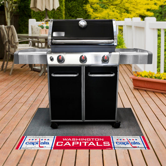 NHLRETRO Washington Capitals Vinyl Grill Mat - 26in. x 42in. - Washington Capitals