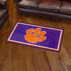 Clemson Tigers 3ft. x 5ft. Plush Area Rug, Purple - Clemson