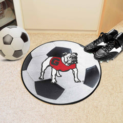 Georgia Bulldogs Soccer Ball Rug - 27in. Diameter - Georgia