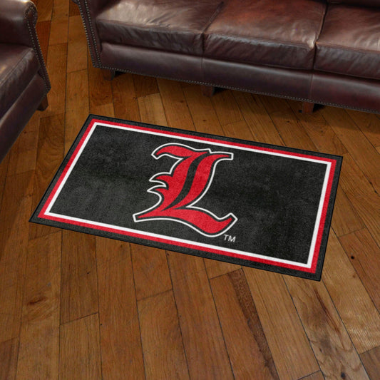 Louisville Cardinals 3ft. x 5ft. Plush Area Rug - Louisville