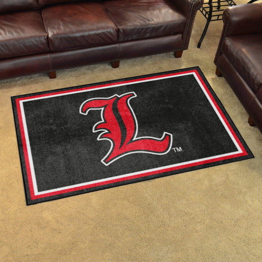 Louisville Cardinals 4ft. x 6ft. Plush Area Rug - Louisville
