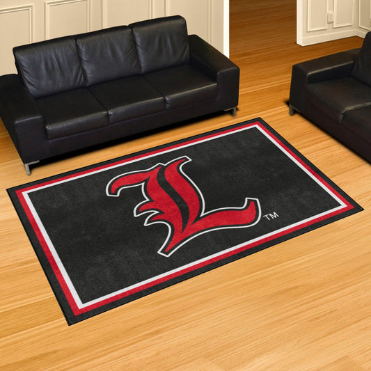 Louisville Cardinals 5ft. x 8 ft. Plush Area Rug - Louisville