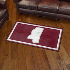 Mississippi State Bulldogs 3ft. x 5ft. Plush Area Rug, State Logo