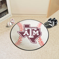 Texas A&M Aggies Baseball Rug - 27in. Diameter