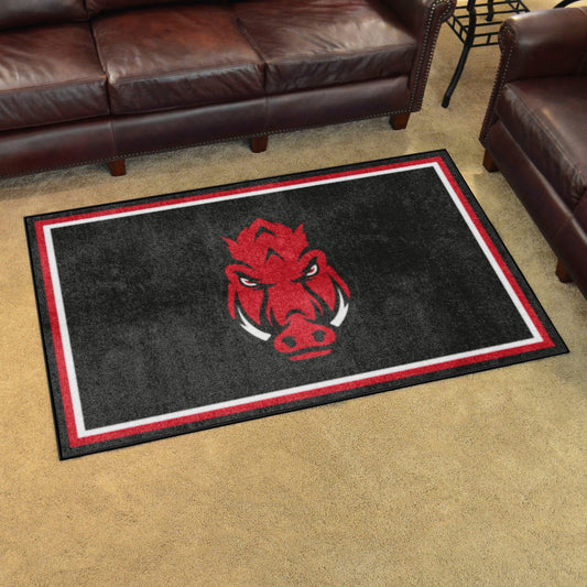 Arkansas Razorbacks 4ft. x 6ft. Plush Area Rug - Arkansas