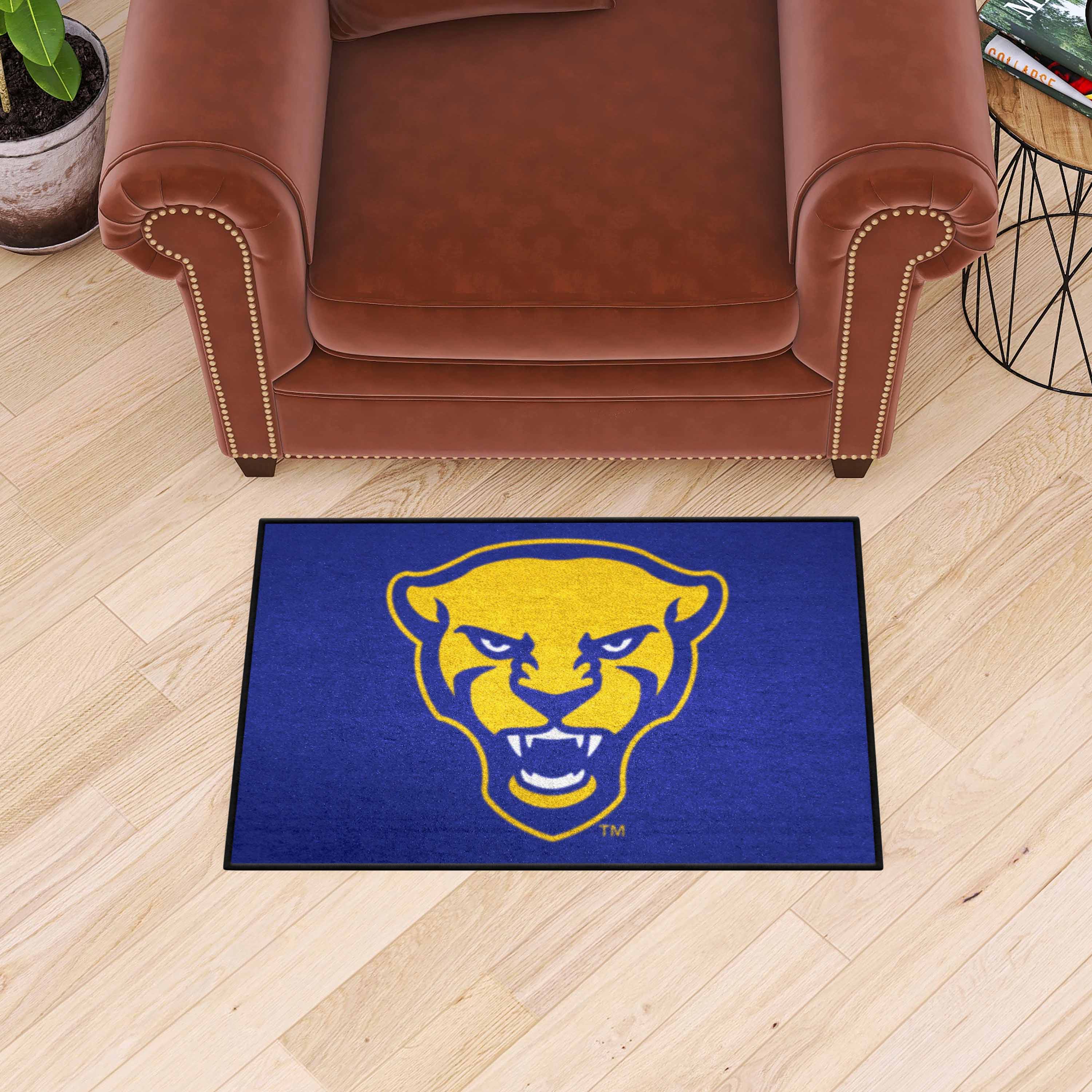 Pitt Panthers Starter Mat Accent Rug, Panther Logo - 19in. x 30in. - Pitt