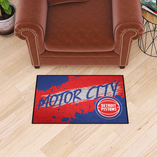 Detroit Pistons Slogan Starter Mat Accent Rug - 19in. x 30in. - Detroit Pistons