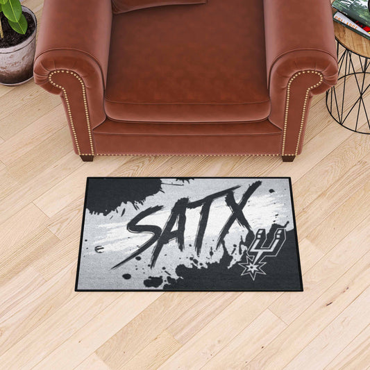 San Antonio Spurs Slogan Starter Mat Accent Rug - 19in. x 30in. - San Antonio Spurs