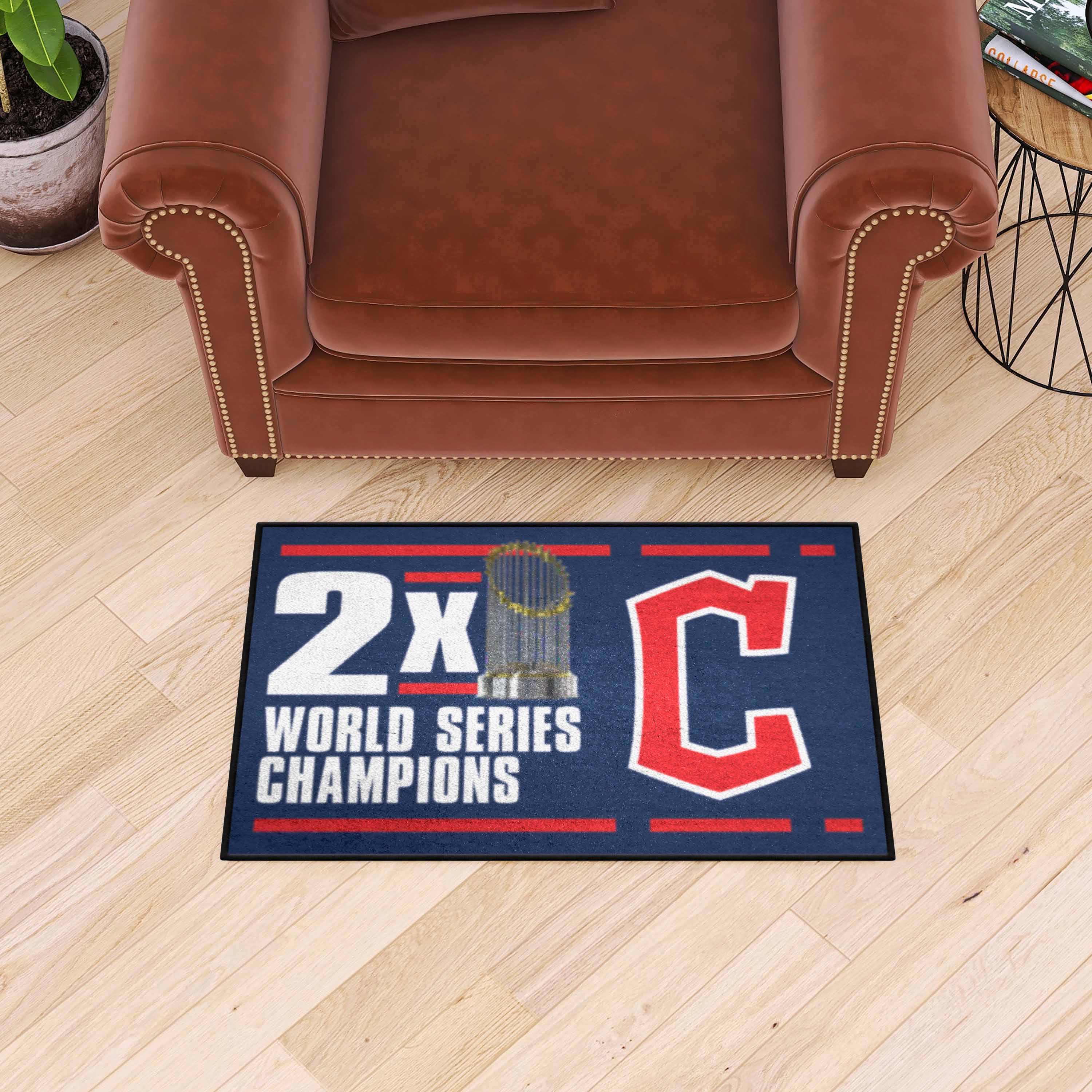 Cleveland Guardians Dynasty Starter Mat Accent Rug - 19in. x 30in. - Cleveland Guardians