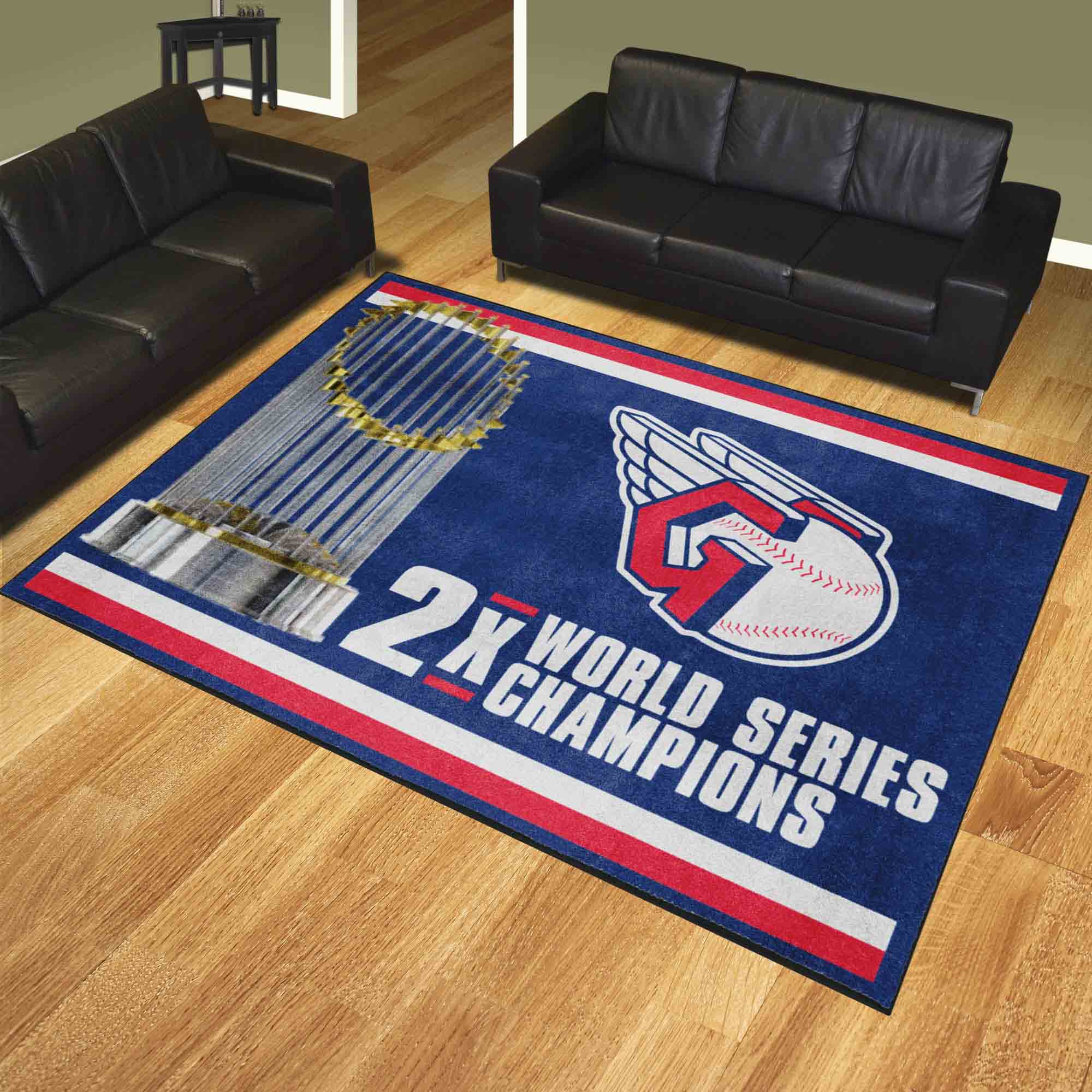 Cleveland Guardians Dynasty 8ft. x 10 ft. Plush Area Rug - Cleveland Guardians