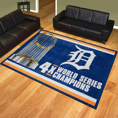 Detroit Tigers Dynasty 8ft. x 10 ft. Plush Area Rug - Detroit Tigers