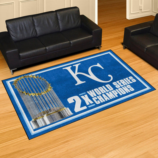 Kansas City Royals Dynasty 5ft. x 8 ft. Plush Area Rug - Kansas City Royals