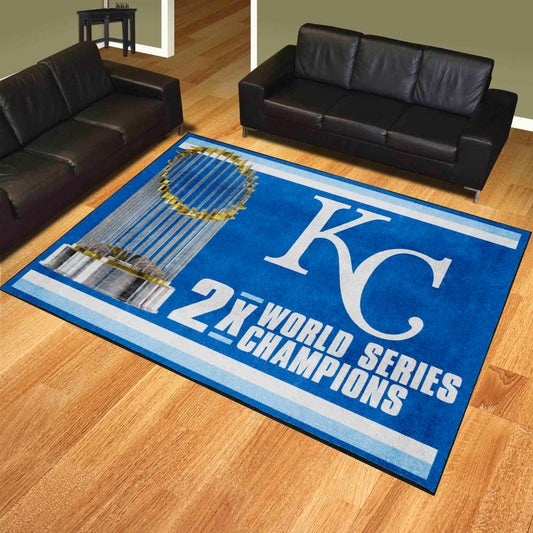 Kansas City Royals Dynasty 8ft. x 10 ft. Plush Area Rug - Kansas City Royals