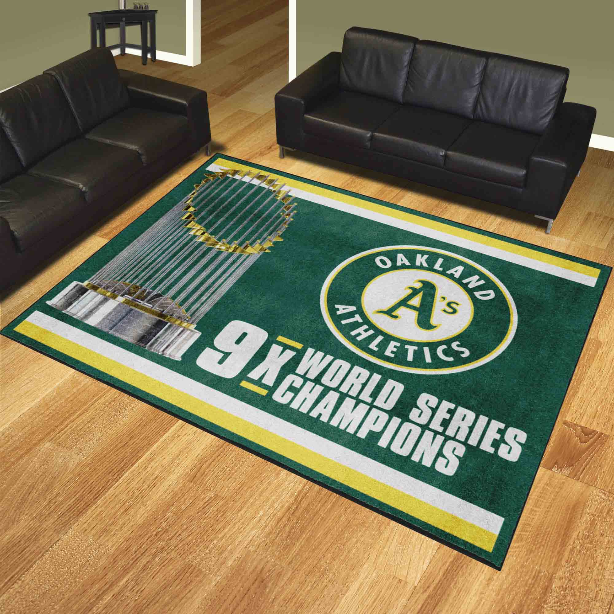 Oakland Athletics Dynasty 8ft. x 10 ft. Plush Area Rug - Oakland Athletics