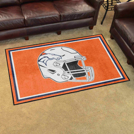 Denver Broncos 4ft. x 6ft. Plush Area Rug - Denver Broncos