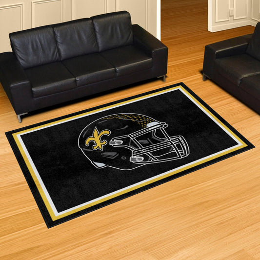 New Orleans Saints 5ft. x 8 ft. Plush Area Rug - New Orleans Saints