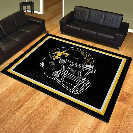 New Orleans Saints 8ft. x 10 ft. Plush Area Rug - New Orleans Saints