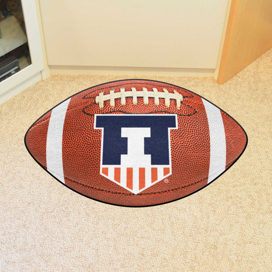 Illinois Illini  Football Rug - 20.5in. x 32.5in. - Illinois
