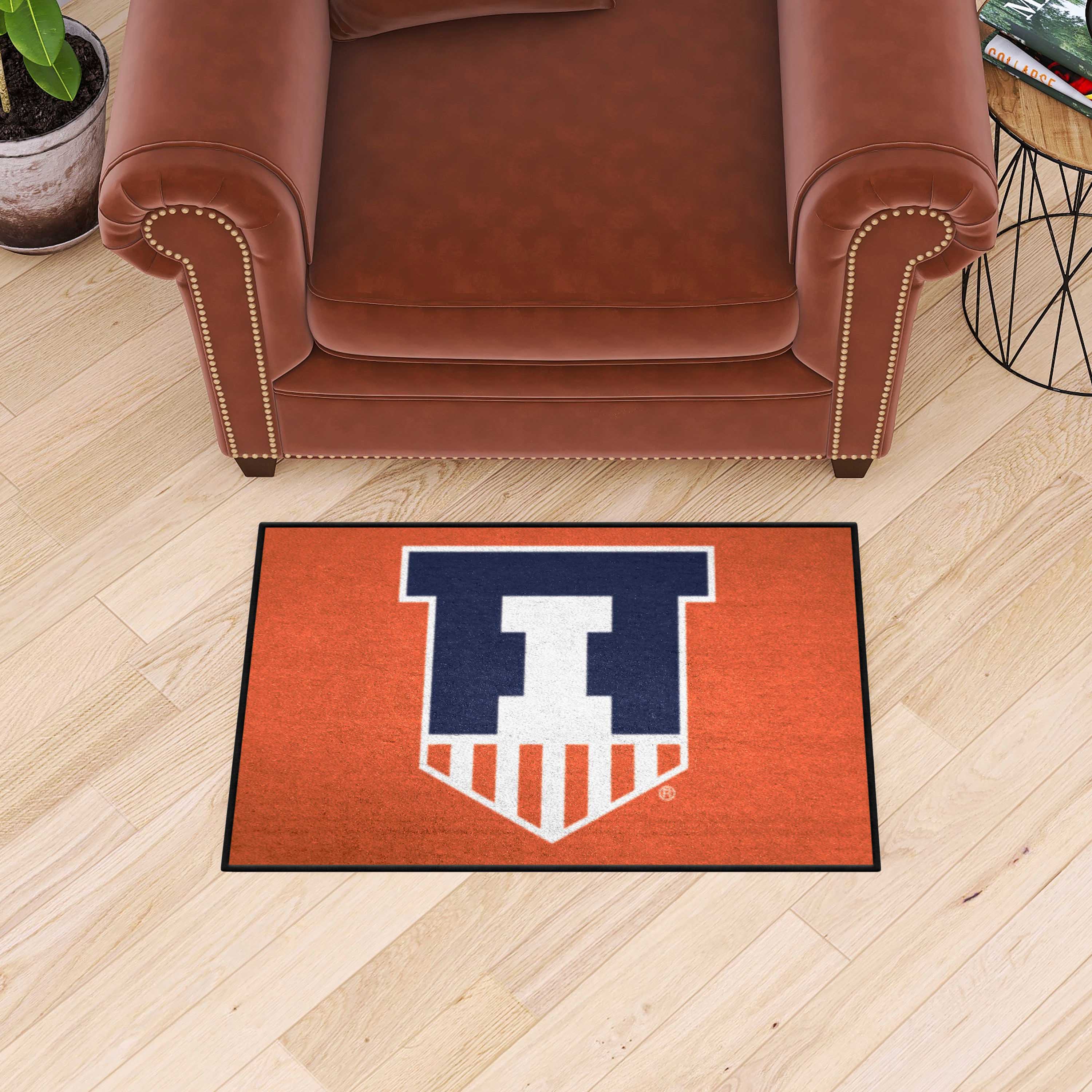 Illinois Illini Starter Mat Accent Rug - 19in. x 30in. - Illinois