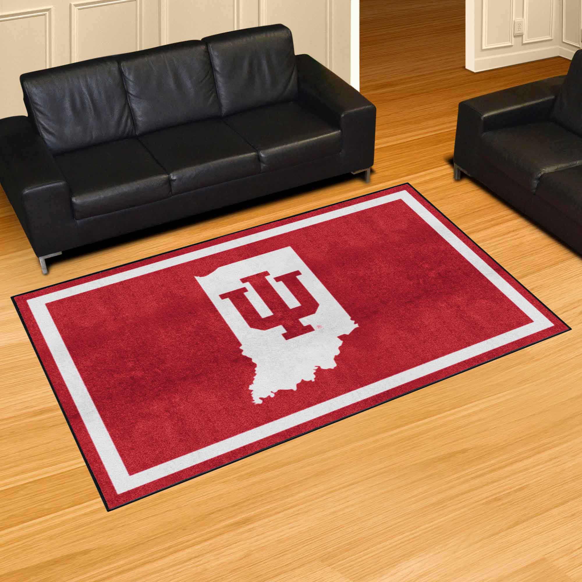 Indiana Hooisers 5ft. x 8 ft. Plush Area Rug - Indiana