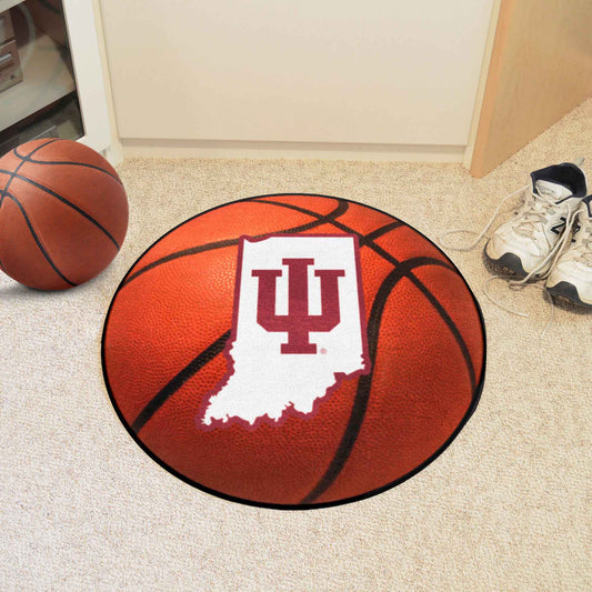 Indiana Hooisers Basketball Rug - 27in. Diameter - Indiana