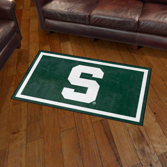 Michigan State Spartans 3ft. x 5ft. Plush Area Rug
