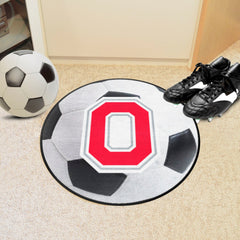 Ohio State Buckeyes Soccer Ball Rug - 27in. Diameter - Ohio State