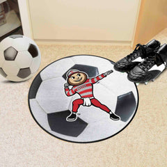 Ohio State Buckeyes Soccer Ball Rug - 27in. Diameter - Ohio State