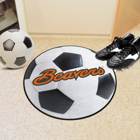 Oregon State Beavers Soccer Ball Rug - 27in. Diameter - Oregon State