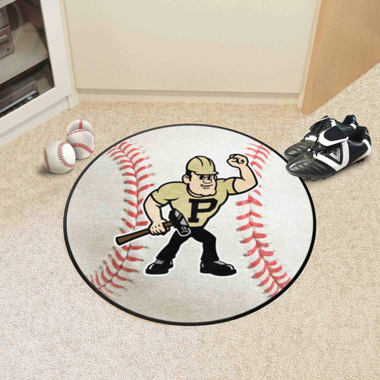 Purdue Boilermakers Baseball Rug - 27in. Diameter - Purdue