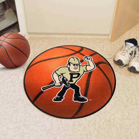 Purdue Boilermakers Basketball Rug - 27in. Diameter - Purdue