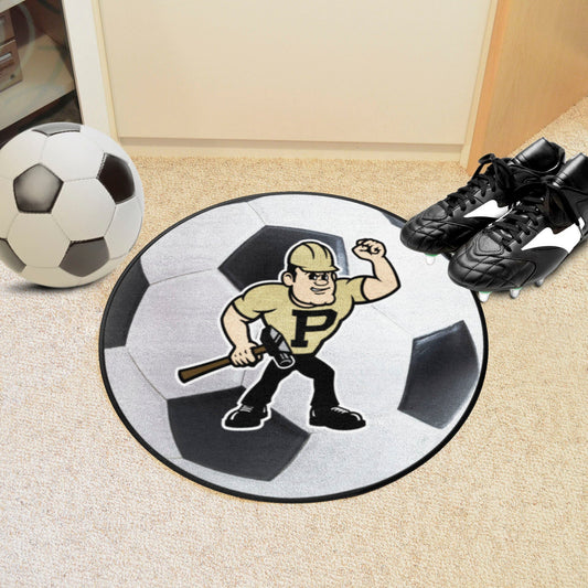 Purdue Boilermakers Soccer Ball Rug - 27in. Diameter - Purdue