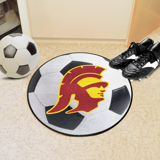 Southern California Trojans Soccer Ball Rug - 27in. Diameter