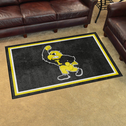 Iowa Hawkeyes 4ft. x 6ft. Plush Area Rug - Iowa