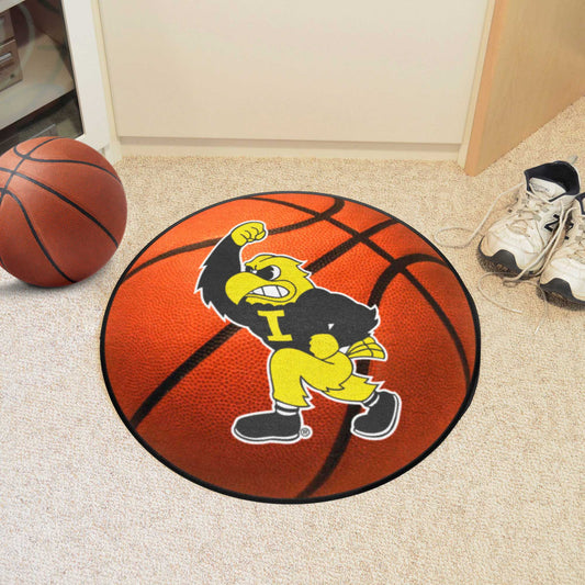 Iowa Hawkeyes Basketball Rug - 27in. Diameter - Iowa
