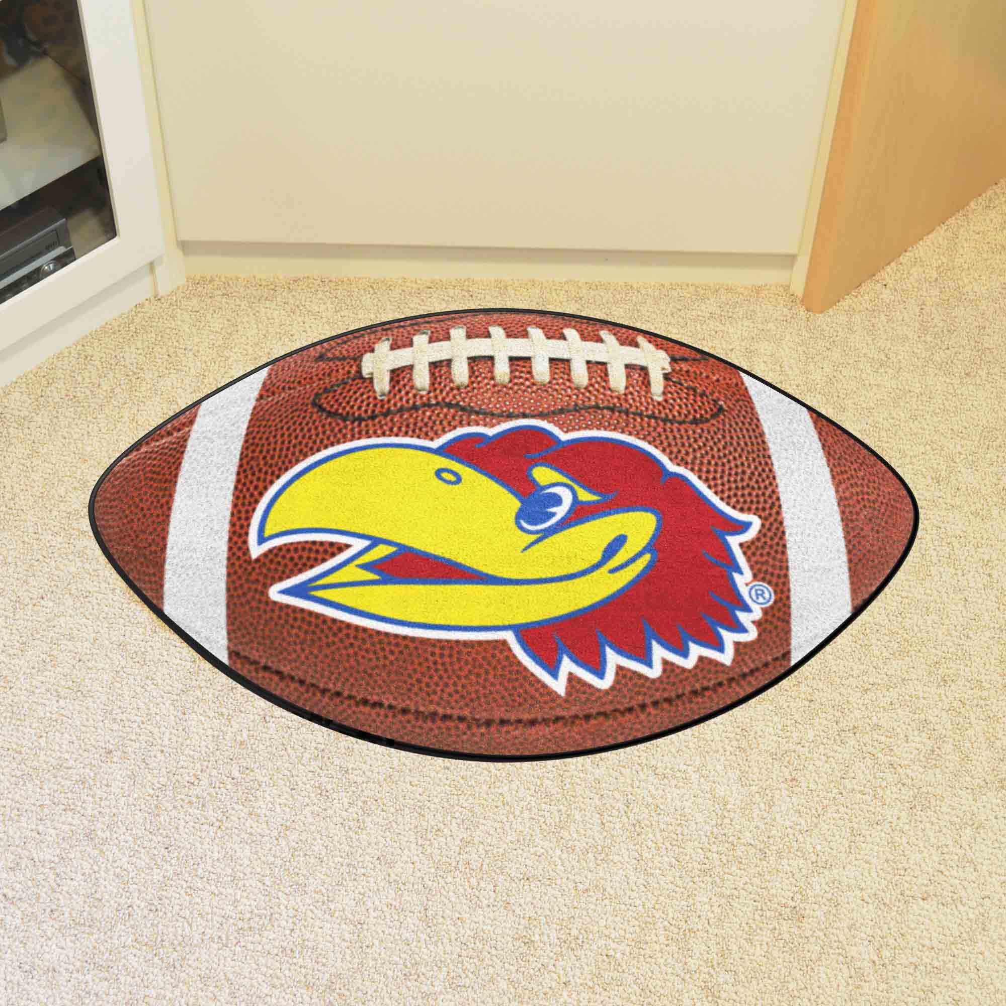Kansas Jayhawks Football Rug - 20.5in. x 32.5in. - Kansas