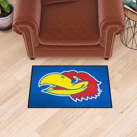 Kansas Jayhawks Starter Mat Accent Rug - 19in. x 30in. - Kansas
