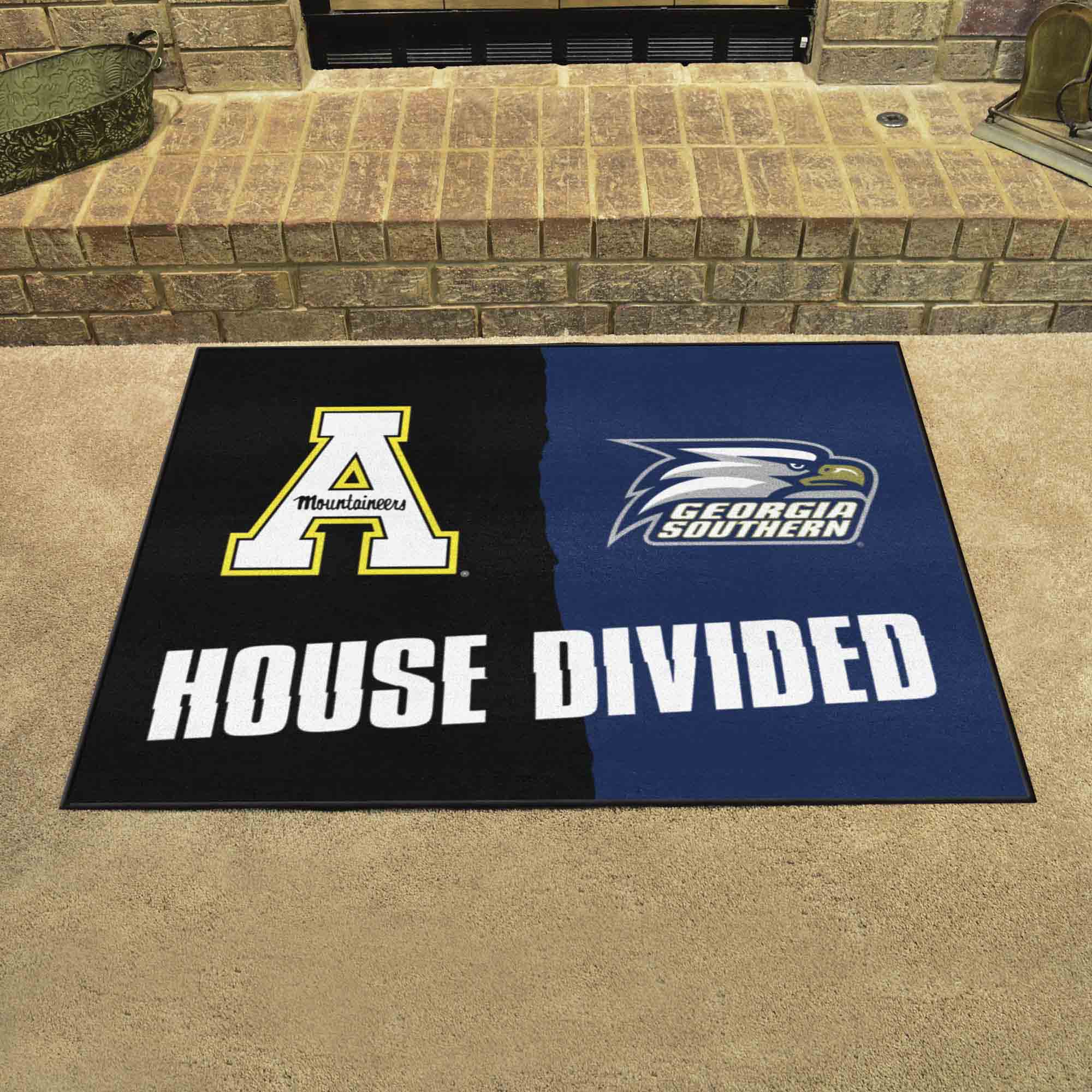 Appalachian State Mountaineers House Divided Rug - 34 in. x 42.5 in. - House Divided - Appalachian State / Georgia Southern
