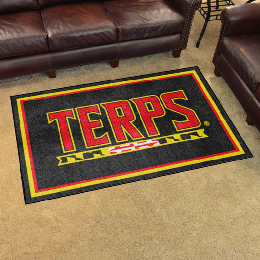 Maryland Terrapins 4ft. x 6ft. Plush Area Rug - Maryland