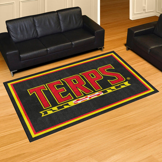 Maryland Terrapins 5ft. x 8 ft. Plush Area Rug - Maryland