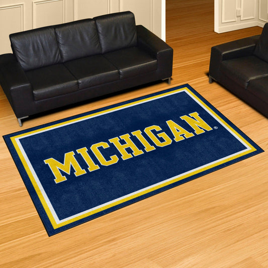 Michigan Wolverines 5ft. x 8 ft. Plush Area Rug - Michigan