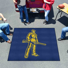 West Virginia Mountaineers Soccer Ball Rug - 27in. Diameter