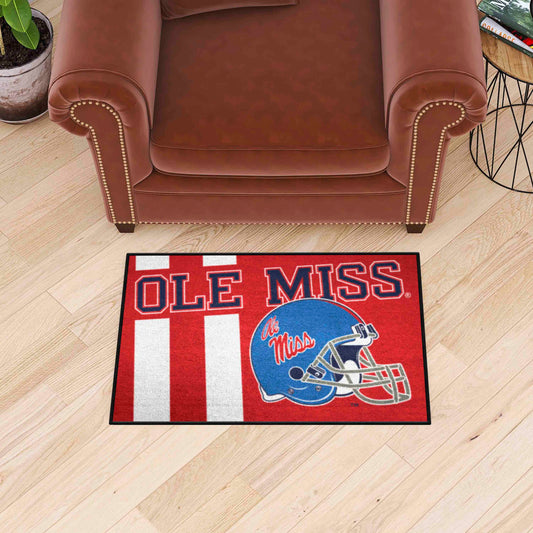 Ole Miss Rebels Starter Mat Accent Rug - 19in. x 30in. - Ole Miss