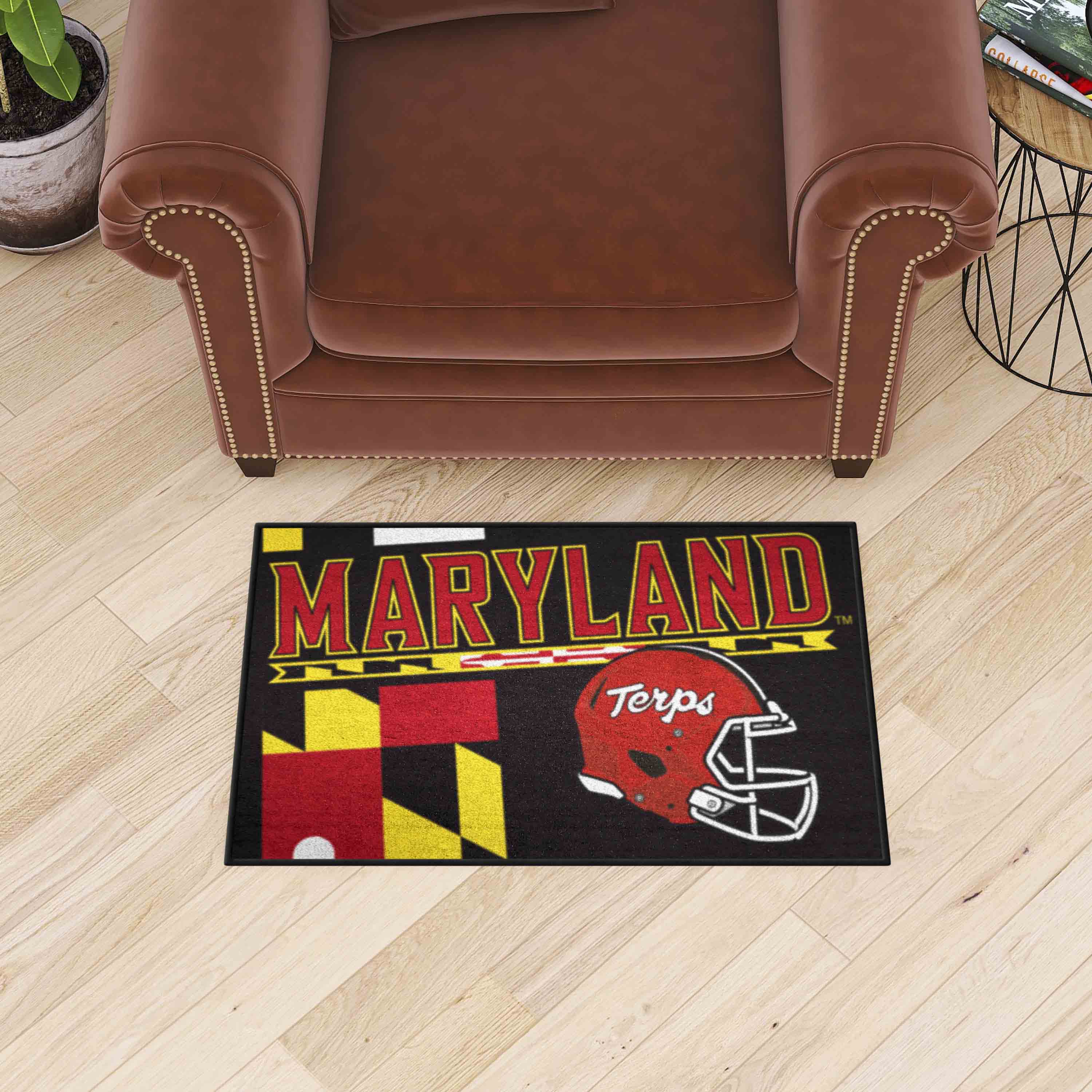 Maryland Terrapins Starter Mat Accent Rug - 19in. x 30in. - Maryland