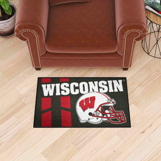 Wisconsin Badgers Starter Mat Accent Rug - 19in. x 30in.