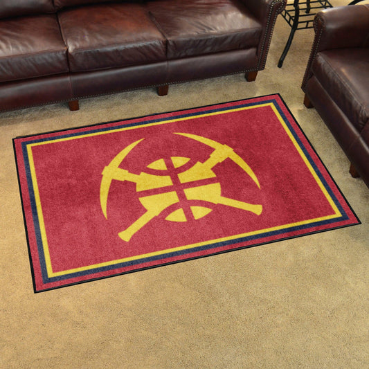 Denver Nuggets 4ft. x 6ft. Plush Area Rug - Denver Nuggets