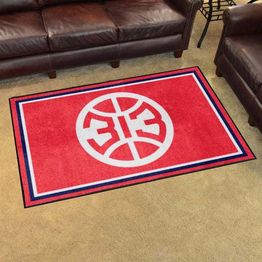Detroit Pistons 4ft. x 6ft. Plush Area Rug - Detroit Pistons